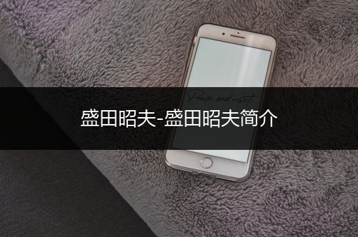 盛田昭夫-盛田昭夫简介